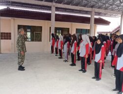 580 Siswa SMPN 2 Songgon Digembleng PBB, Babinsa Tanamkan Disiplin dan Karakter