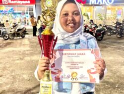 Syahira Almaira Effendi Raih Juara 1 Olimpiade English Tingkat SD/MI se-Jawa Timur