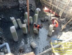 Proyek Rumah Pompa Sidokare I-II Baru Tahap Pemancangan, Sheet Pile dan Pengamanan Air Jadi Sorotan