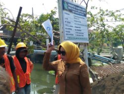 Wabup Mimik Soroti Material dan Minim Pekerja, Pelaksana Klaim Proyek Rumah Pompa Sidokare Capai 40 Persen