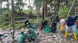 Sinergi Nyata, Koramil 0825/10 Bangorejo Bersama Warga, Sekolah, dan Sungai Watch Gelar Aksi Bersih Sungai