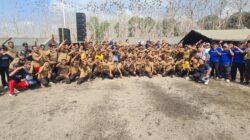 Semarak HUT ke-81 TNI, Koramil Purwoharjo Perkuat Soliditas Prajurit Lewat Senam Bersama
