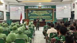 Kodim 0825 Banyuwangi Gelar Penyuluhan Hukum, Perkuat Disiplin Prajurit dan Persit