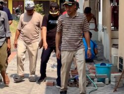 Jalan Lingkungan Kauman Bangi Dipaving, Febri Irawan Darwis Turun Langsung Meninjau