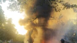 Kebakaran Tempat Rongsokan di Rogojampi, Kerugian Ditaksir Rp40 Juta
