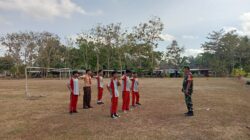 Cegah Kenakalan Remaja, TNI-Polri Bina 7 Siswa SMP PGRI Cluring di RTH Benculuk