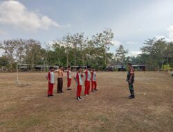 Cegah Kenakalan Remaja, TNI-Polri Bina 7 Siswa SMP PGRI Cluring di RTH Benculuk